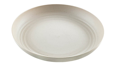 Packnwood HUSKLY Reusable plate beige husk composite D: 9.8in H: 1.5in - iFoodservice Online