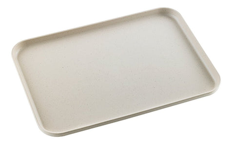 Packnwood HUSKLY Reusable tray beige husk composite L: 12.2in W: 8.85in - iFoodservice Online