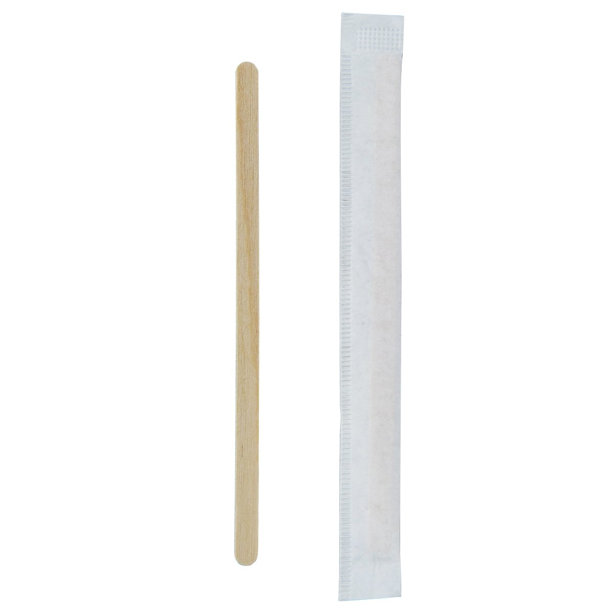 Packnwood Individually Wrapped Wooden Coffee Stirrers L:4.3in - iFoodservice Online