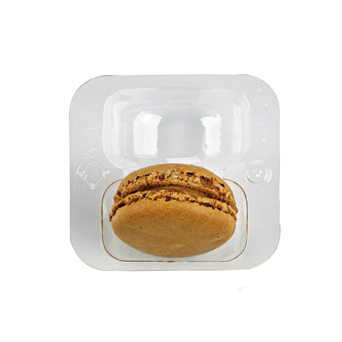 Packnwood Insert for 2 Macarons (1x2) with Clip Closure 12oz D:1.85in L:2.6in W:2.5in H:1in - iFoodservice Online