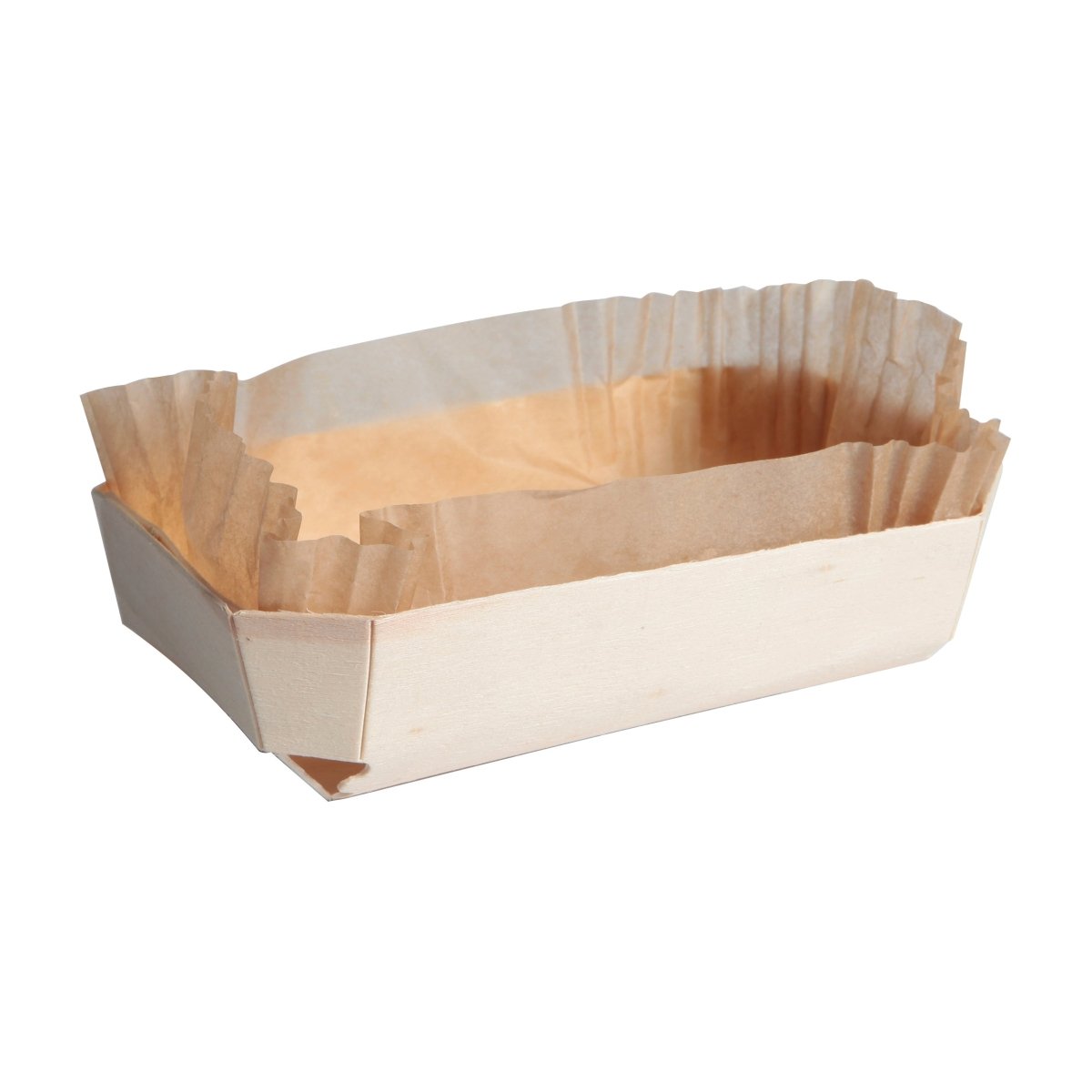 Packnwood JULIETTE Wooden Baking Mold 26oz L:7.4in W:4in H:2in - iFoodservice Online