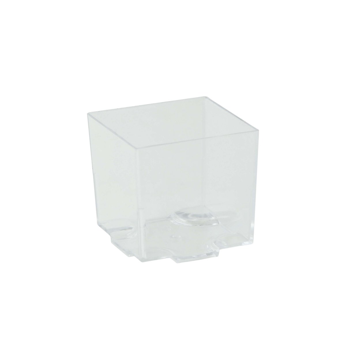 Packnwood KARA Clear Green Cubic Mini Cup 2oz L:1.7in W:1.7in H:1.6in - iFoodservice Online