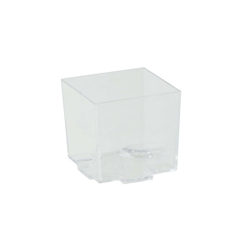 Packnwood KARA Clear Green Cubic Mini Cup 2oz L:1.7in W:1.7in H:1.6in - iFoodservice Online
