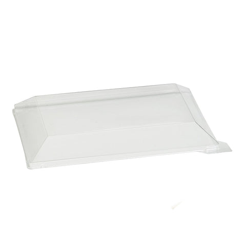 Packnwood Klarity Transparent PET Green Lid For 210KLAR1813 L:7.08in W:5.11in H:1.18in - iFoodservice Online