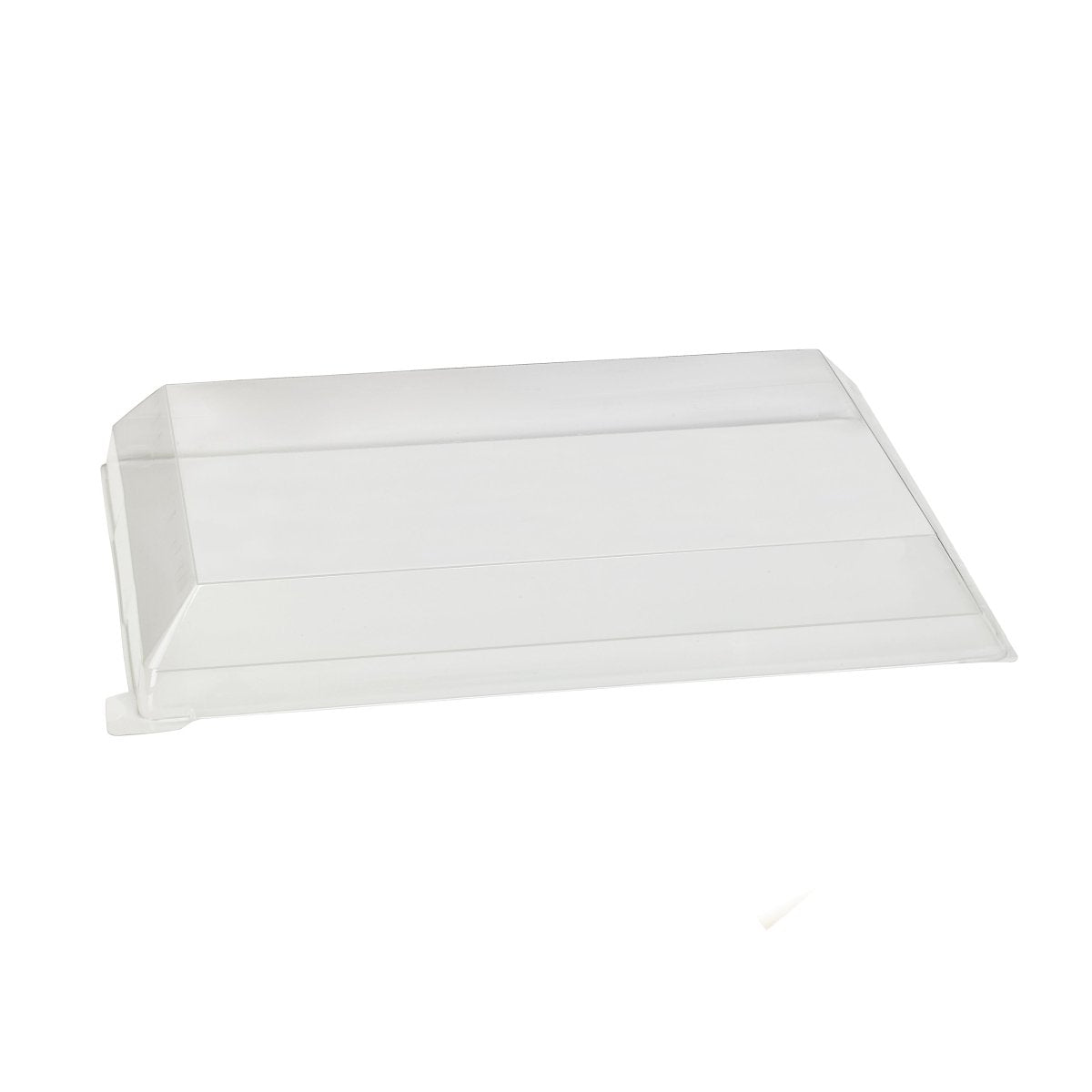 Packnwood Klarity Transparent PET Green Lid For 210KLARTRAY L:14.9in W:10.7in H:1.18in - iFoodservice Online