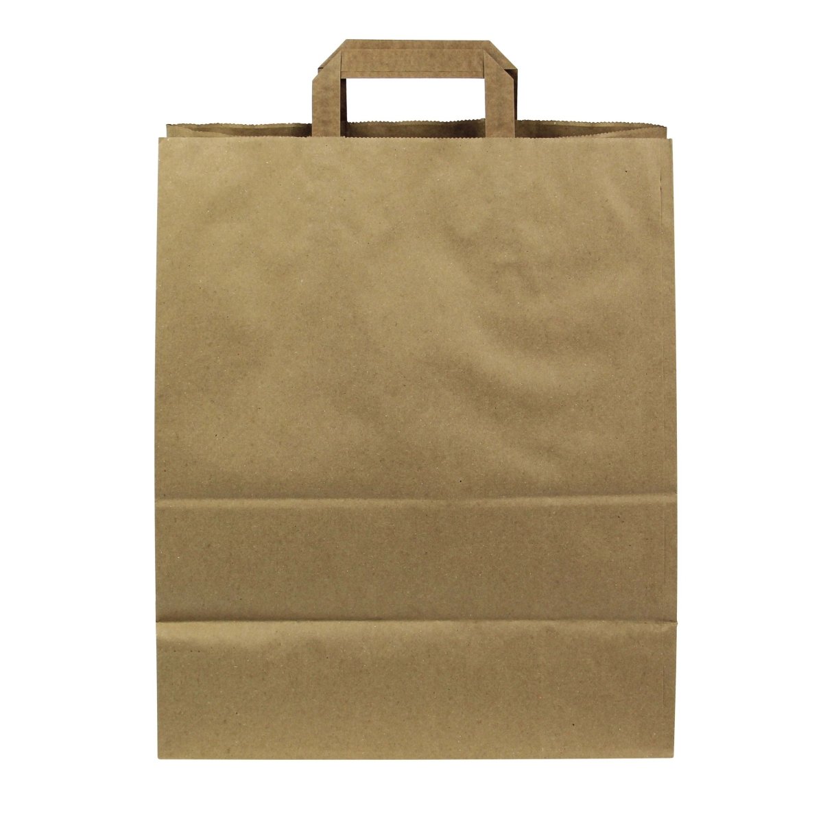 Packnwood Kraft double - layer paper carrier bag with handles L:12.6in W:6.7in H:15in - iFoodservice Online