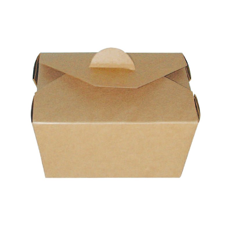 Packnwood Kraft Meal Box 25oz Base: L:4.5in W:3.5in H:2.5in Top: L:5.1in W:4.1in H:2.5in - iFoodservice Online