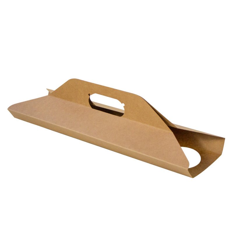 Packnwood Kraft Paper 4 Cup Carrier for 10oz / 12oz / 16oz / 20oz L:16.5in W:3.7in - iFoodservice Online