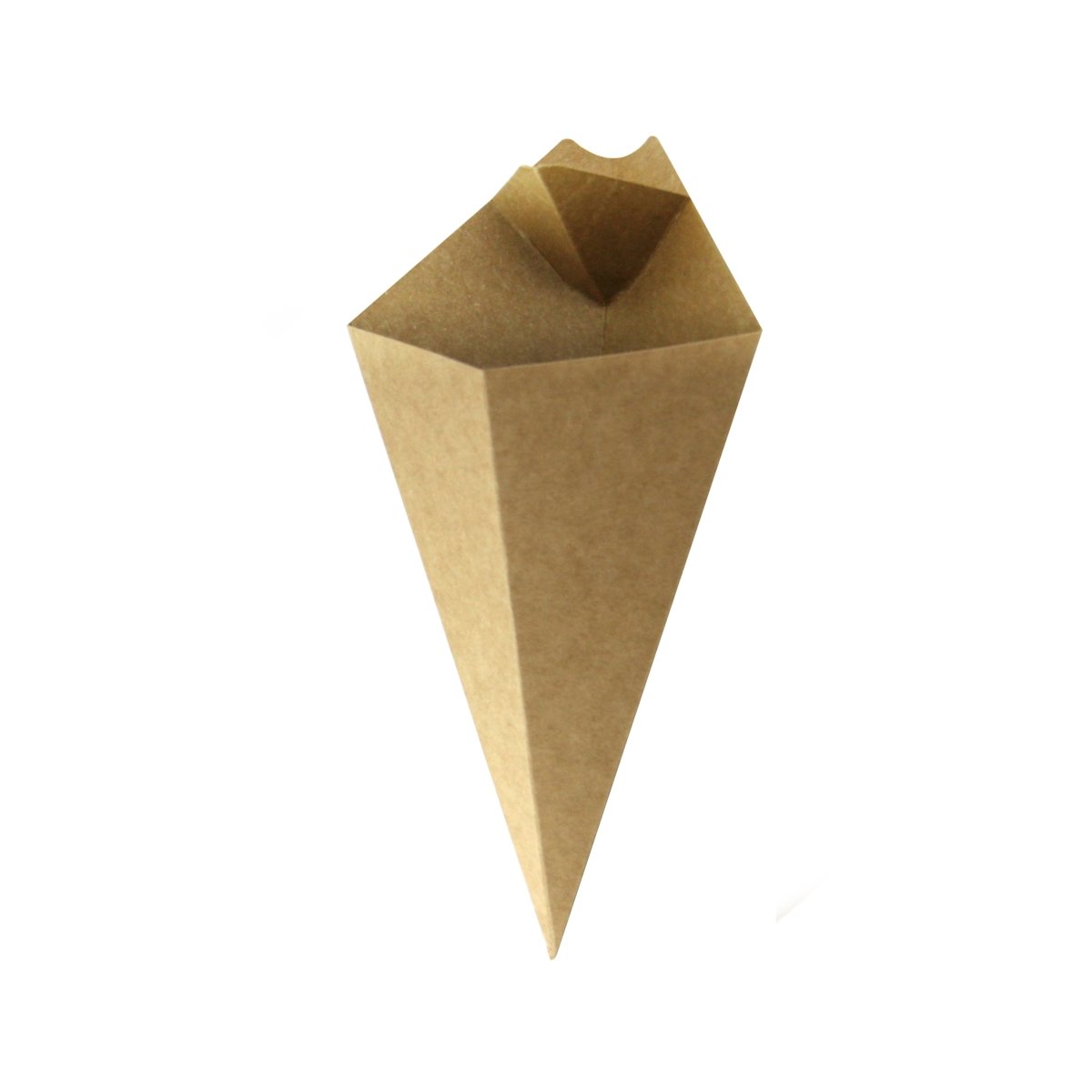 Packnwood Kraft Paper Cones with Built in Dipping Sauce Compartment 8oz L:8.75in W:5.25in - iFoodservice Online