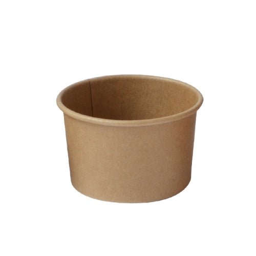 Packnwood Kraft paper cup for hot and cold food 3oz D:2.91in H:1.77in - iFoodservice Online