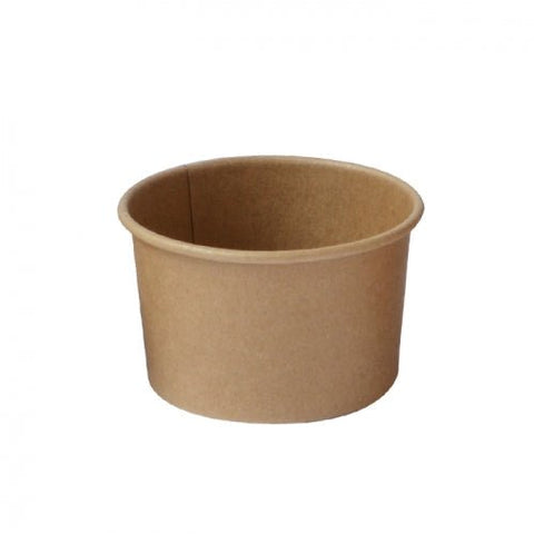 Packnwood Kraft paper cup for hot and cold food 3oz D:2.91in H:1.77in - iFoodservice Online