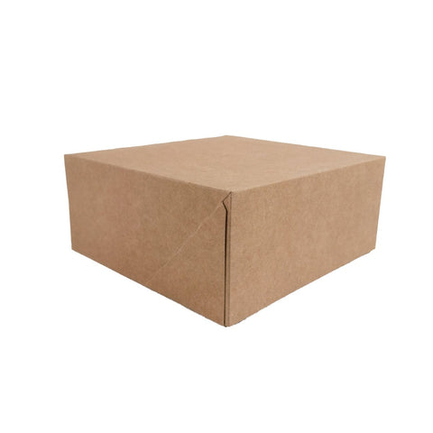 Packnwood Kraft Pastry Box L:7.09in W:7.09in H:3.15in - iFoodservice Online