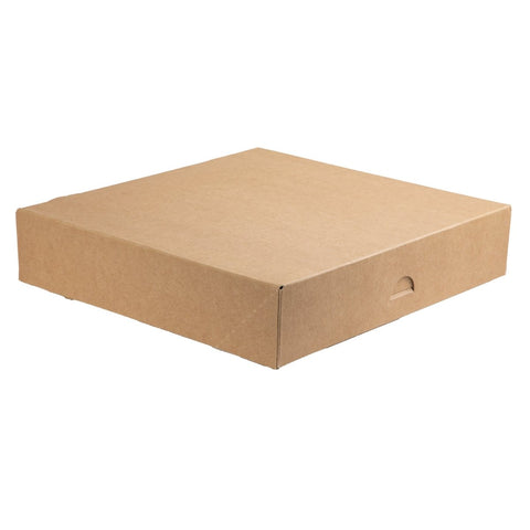 Packnwood Kraft Pastry Box L:9.06in W:9.06in H:1.97in - iFoodservice Online
