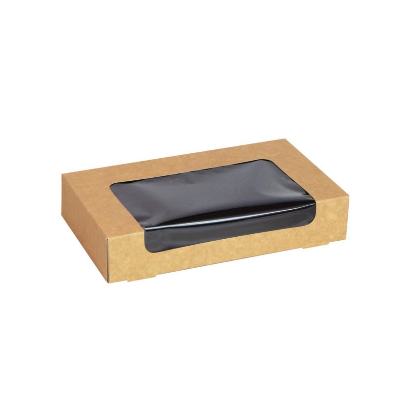 Packnwood Kraft Sushi Box With Window 18pcs L:8.3in W:4.7in H:1.6in - iFoodservice Online