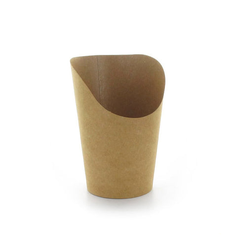 Packnwood Kraft Wrap Cup 14oz H:6.3 D:3in - iFoodservice Online
