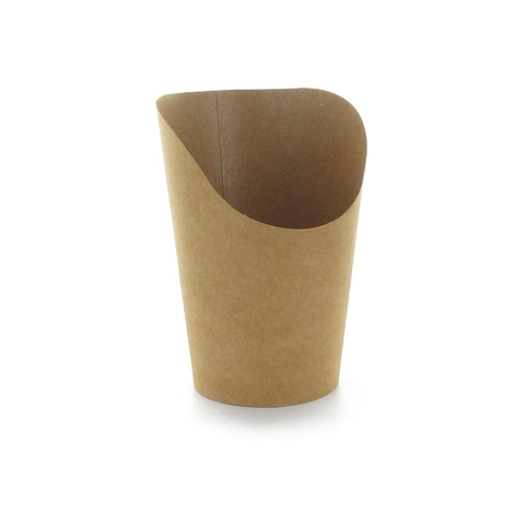 Packnwood Kraft Wrap Cup 8oz H:4.7in x D:3in - iFoodservice Online