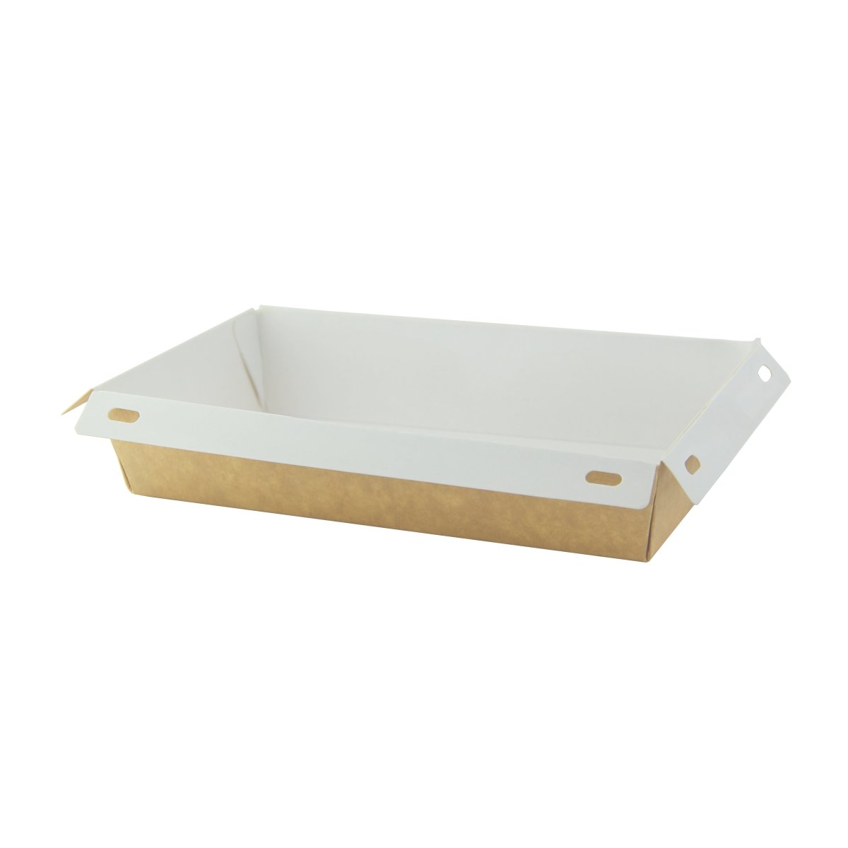 Packnwood Laminated Kraft Box with Clear PET Lid 16oz L:6.7in W:4.3in H:1.4in - iFoodservice Online