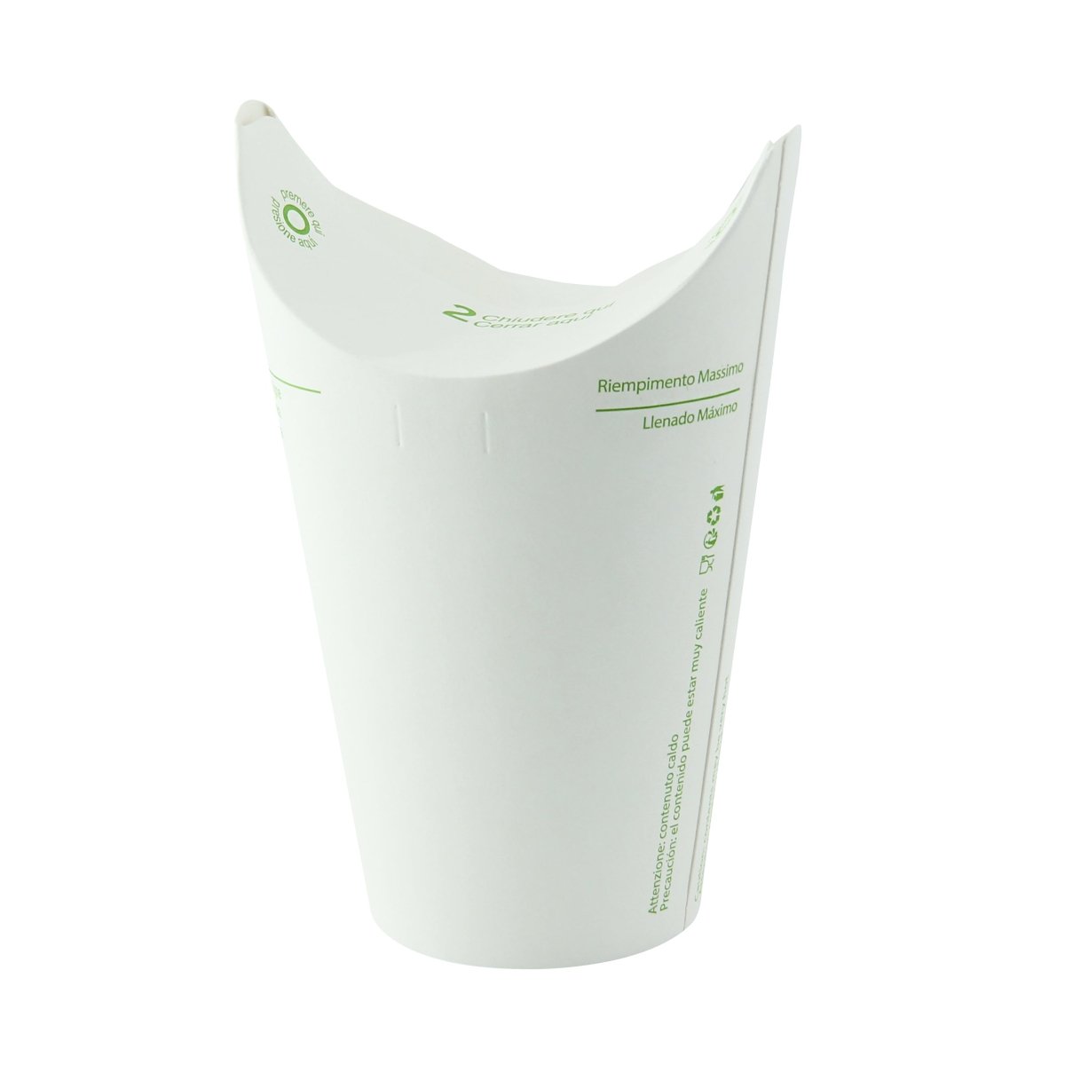 Packnwood Lid - free Paper Cup Single Wall 12oz D:3.7in H:5.9in - iFoodservice Online