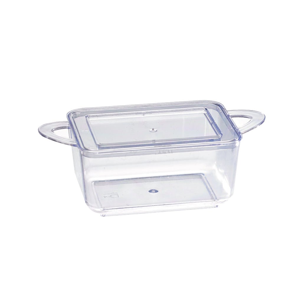 Packnwood LOUKIA Transparent Casserole Dish with Rigid Lid 2.5oz L:2.5in W:2in H:1.1in - iFoodservice Online