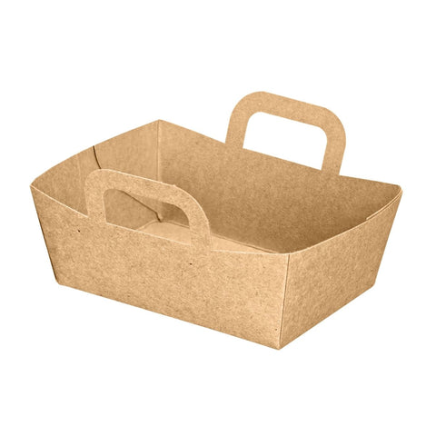 Packnwood Mini Kraft Basket 2oz L:3.75in W:2.75in H:1.4in - iFoodservice Online