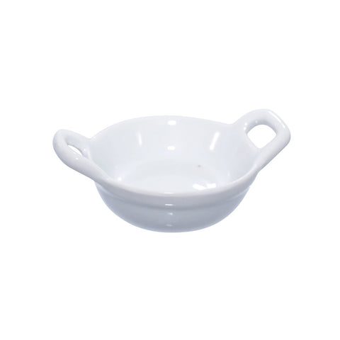 Packnwood Mini Reusable Porcelain Casserole Dish 1oz D:2.5in H:1in - iFoodservice Online