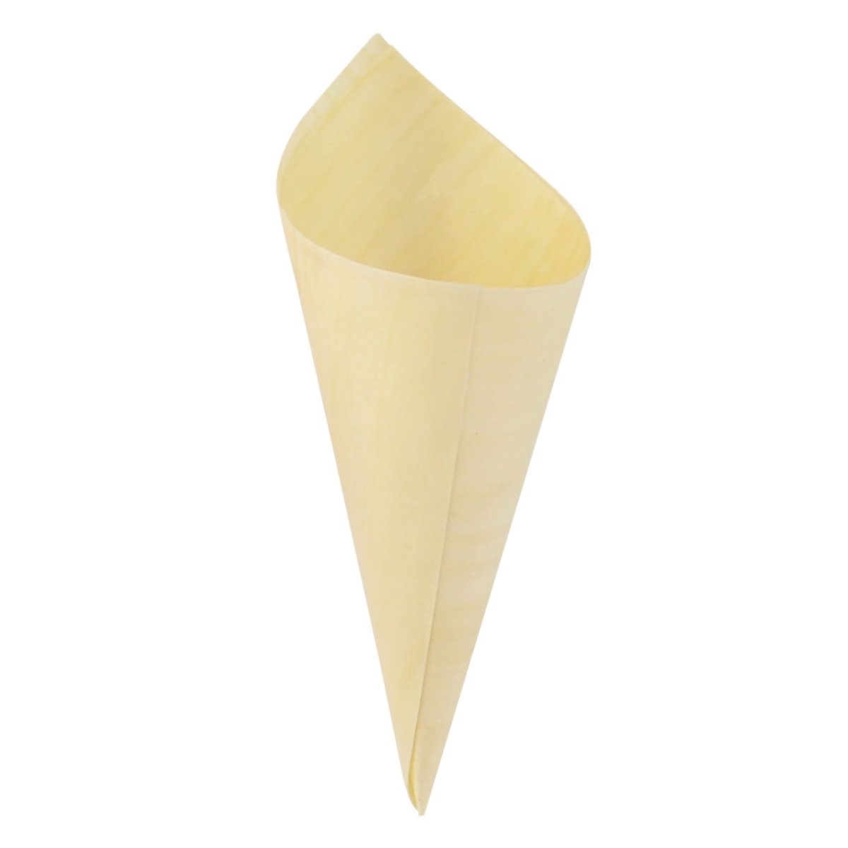 Packnwood Mini Wooden Cone D:1.9in H:4.9 x 3.5in - iFoodservice Online