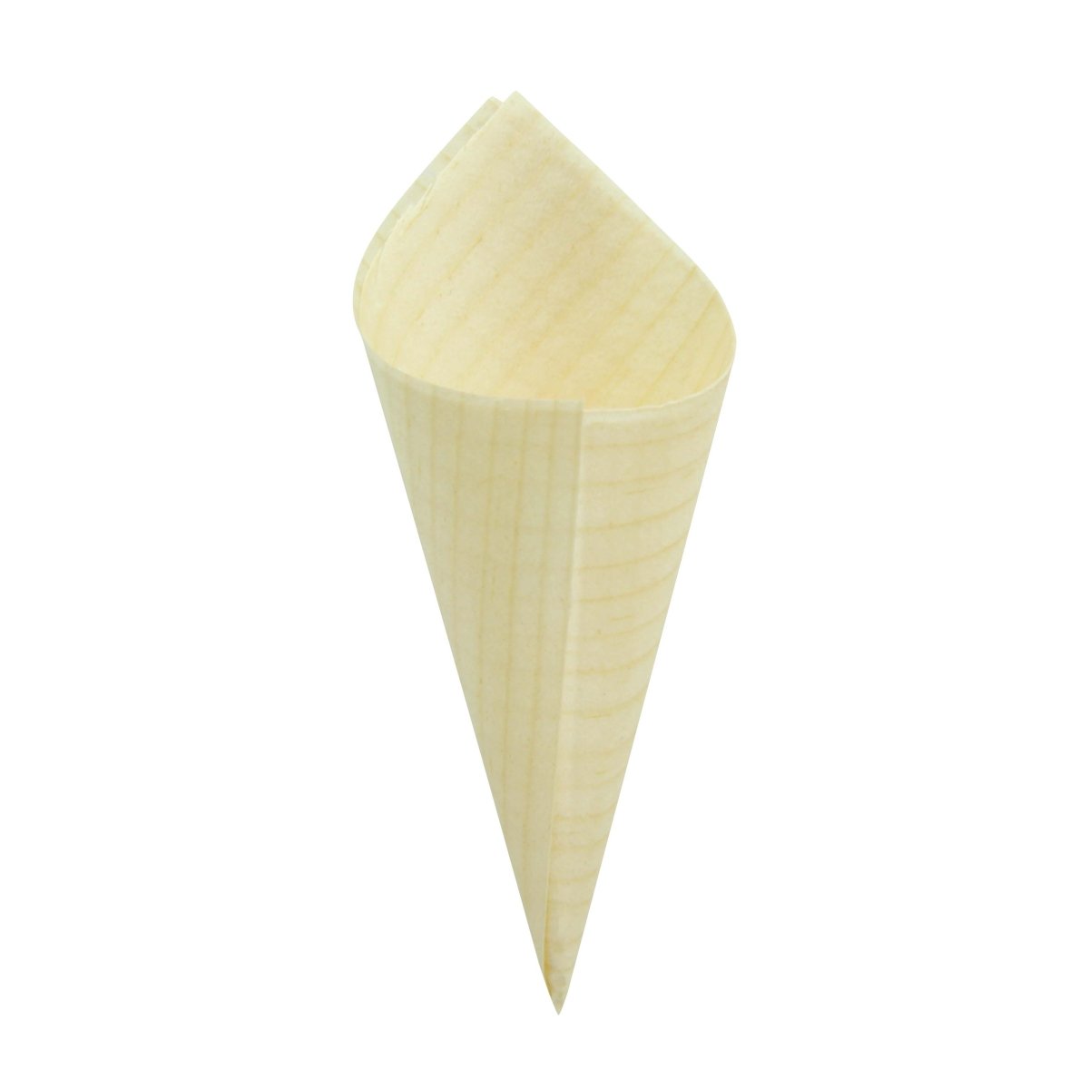 Packnwood Mini Wooden Cone L:3.25in - iFoodservice Online