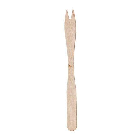 Packnwood Mini Wooden Fork Picks L:5.5in - iFoodservice Online