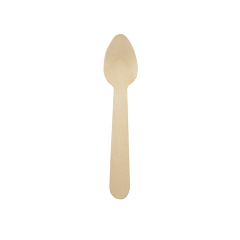Packnwood Mini Wooden Spoon L:4.3in - iFoodservice Online