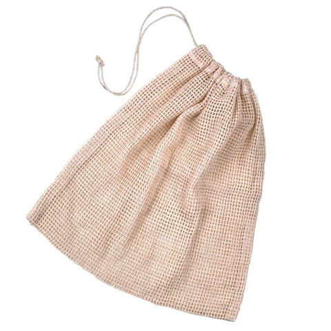 Packnwood Natural Cotton Mesh Bag W:11.8in H:13.4in - iFoodservice Online