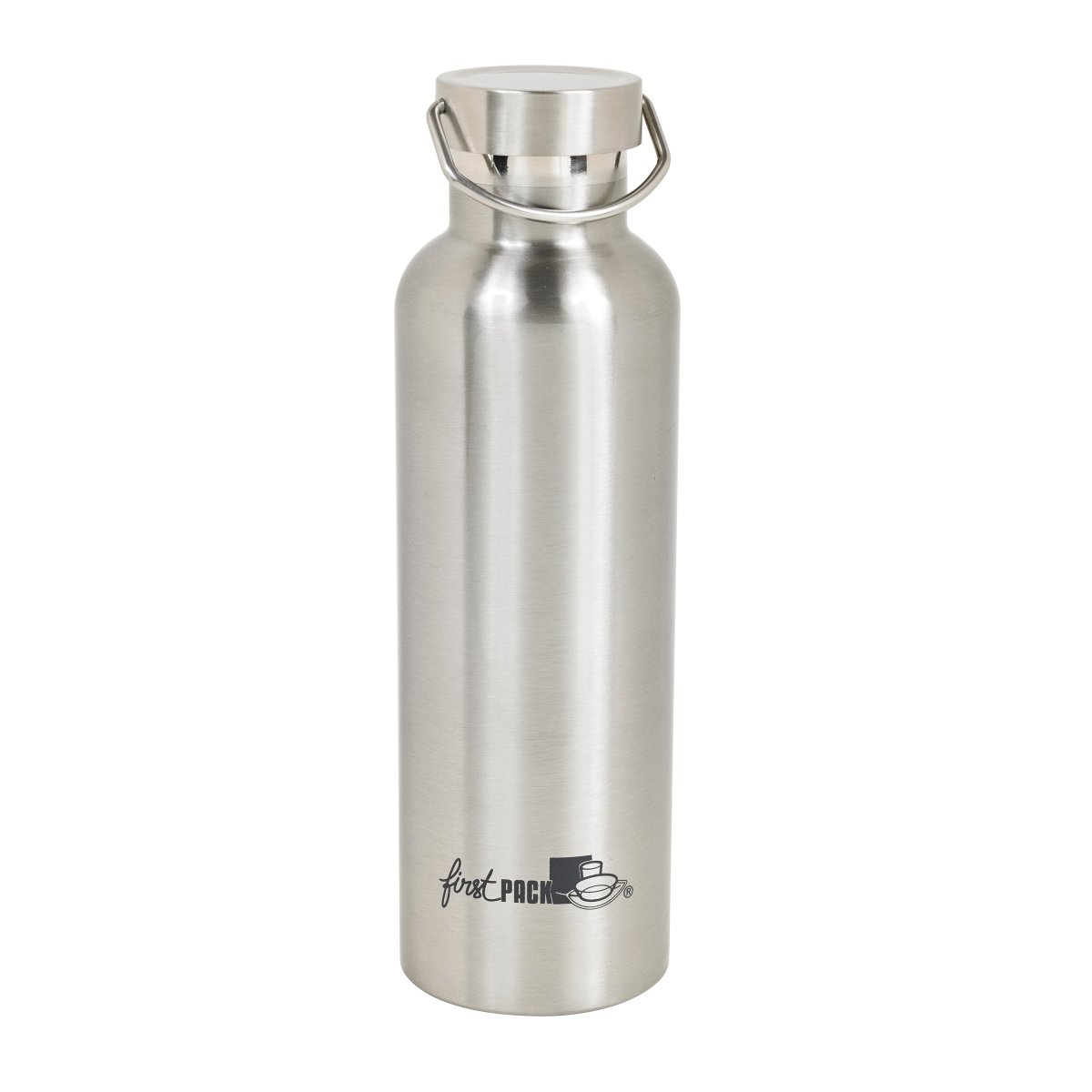 Packnwood Noxbottle reusable stainless steel double wall isothermal water bottle with cap 25oz H:10.82in - iFoodservice Online