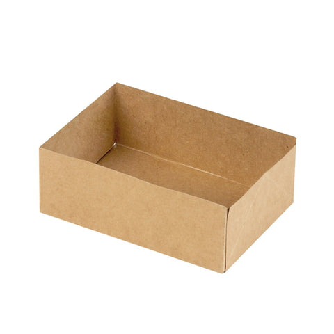 Packnwood Open Brown Pastry Box L:6.3in W:4.72in H:1.92in - iFoodservice Online