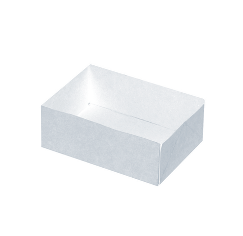 Packnwood Open White Pastry Box L:7.09in W:4.72in H:1.97in - iFoodservice Online