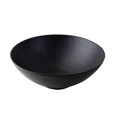 Packnwood Phoenix" Reusable recycled black bowl 60oz D:9.3in H:3.5in - iFoodservice Online