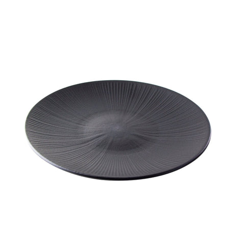 Packnwood Phoenix" Reusable recycled black plate D:10.2in H:1.2in - iFoodservice Online