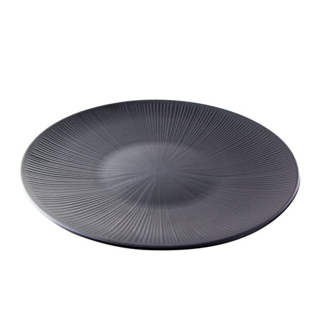 Packnwood Phoenix" Reusable recycled black plate D:13.0in H:1.4in - iFoodservice Online
