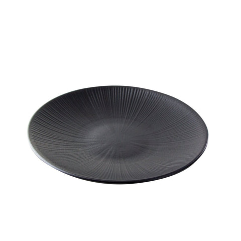 Packnwood Phoenix" Reusable recycled black plate D:8.2in H:1.1in - iFoodservice Online