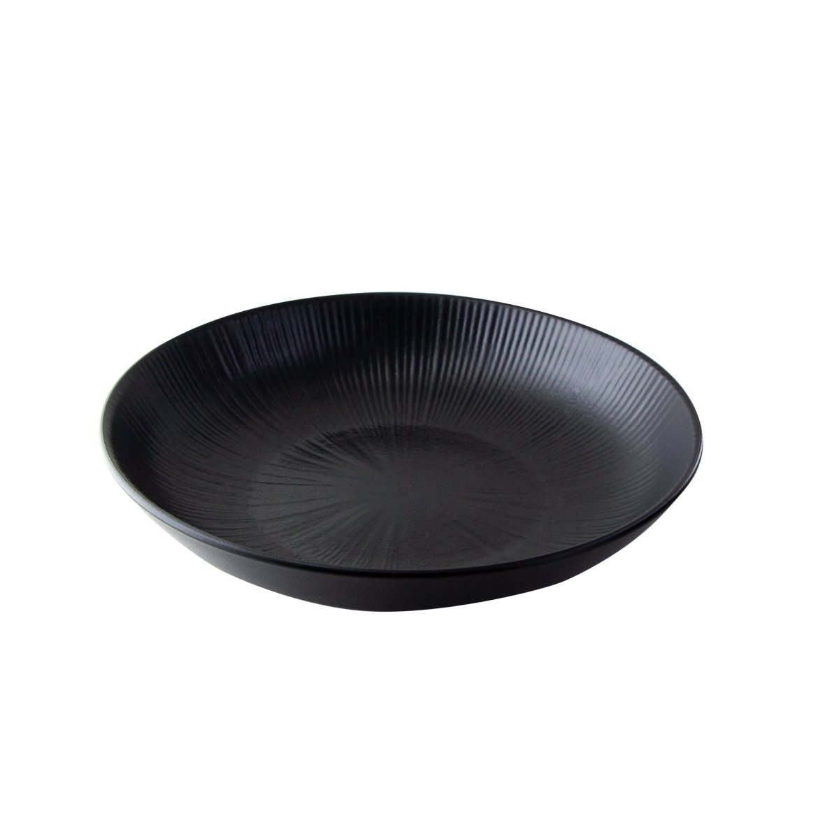Packnwood Phoenix" Reusable recycled black soup plate 32oz D:9.0in H:1.8in - iFoodservice Online