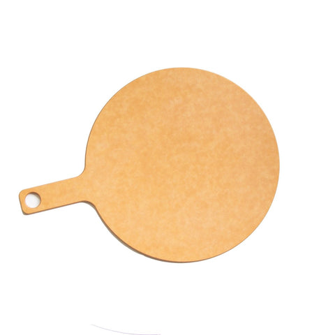 Packnwood Phoenix" Round board natural color wood fiber L:13.4in W:10.0in H:0.24in - iFoodservice Online