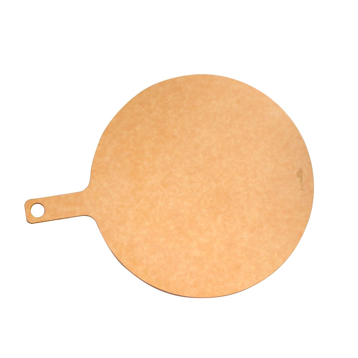 Packnwood Phoenix" Round board natural color wood fiber L:18.1in W:14.0in H:0.24in - iFoodservice Online