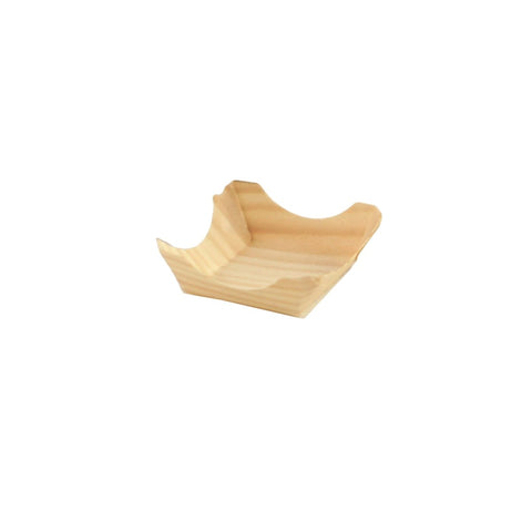 Packnwood PIN UP Wooden Square Plate 0.5oz L:1.6in W:1.6in H:0.4in - iFoodservice Online