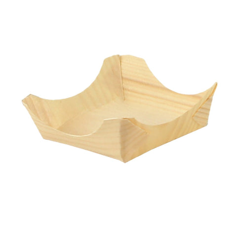 Packnwood PIN UP Wooden Square Plate 2.5ozL:3.95in W:3.95in H:0.6in - iFoodservice Online