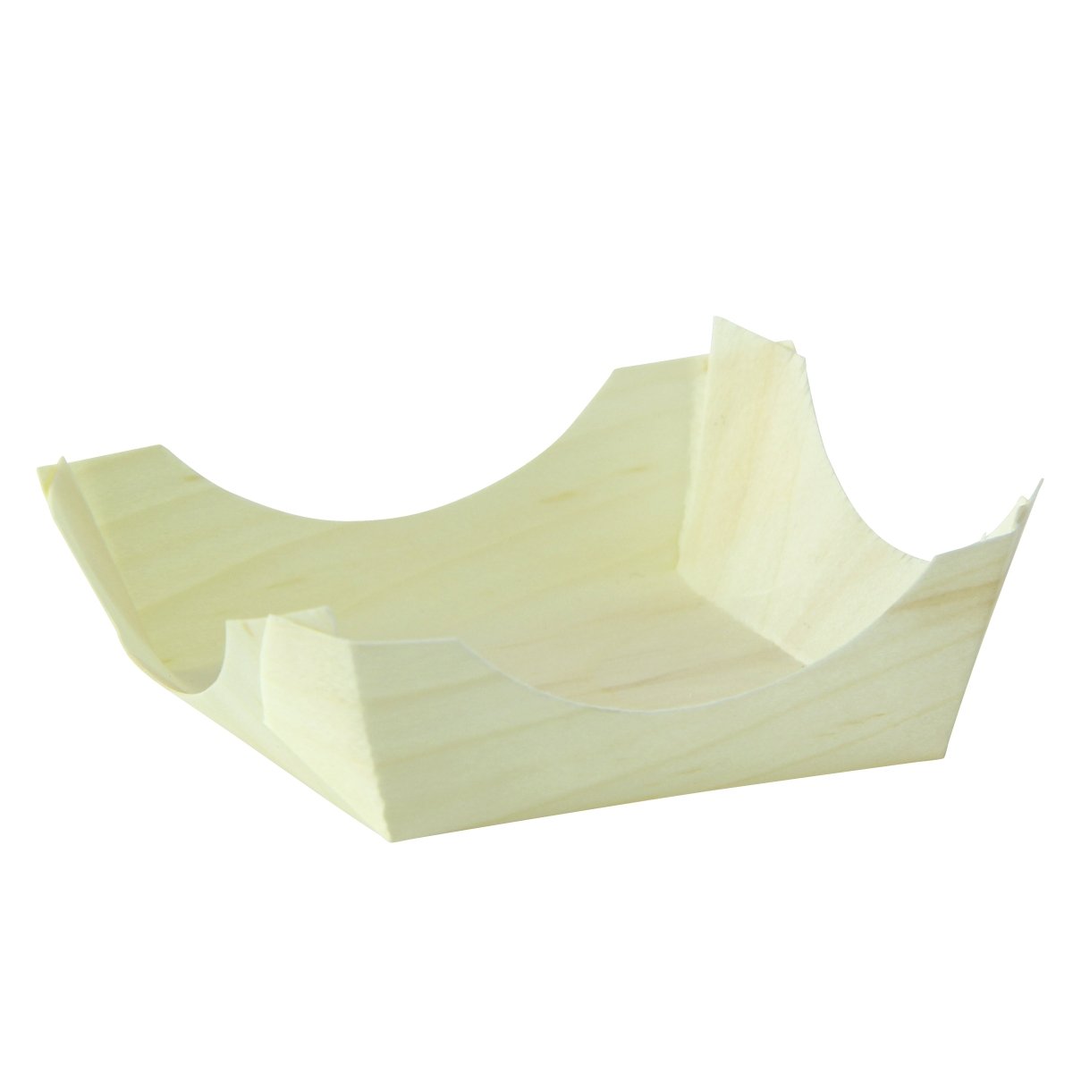 Packnwood PIN UP Wooden Square Plate 2oz L:3.15in W:3.15in H:0.6in - iFoodservice Online