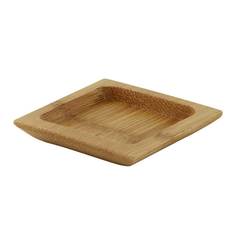 Packnwood PODA Bamboo Mini Square Dish L:2.4inin W:2.4inin H:0.4in - iFoodservice Online