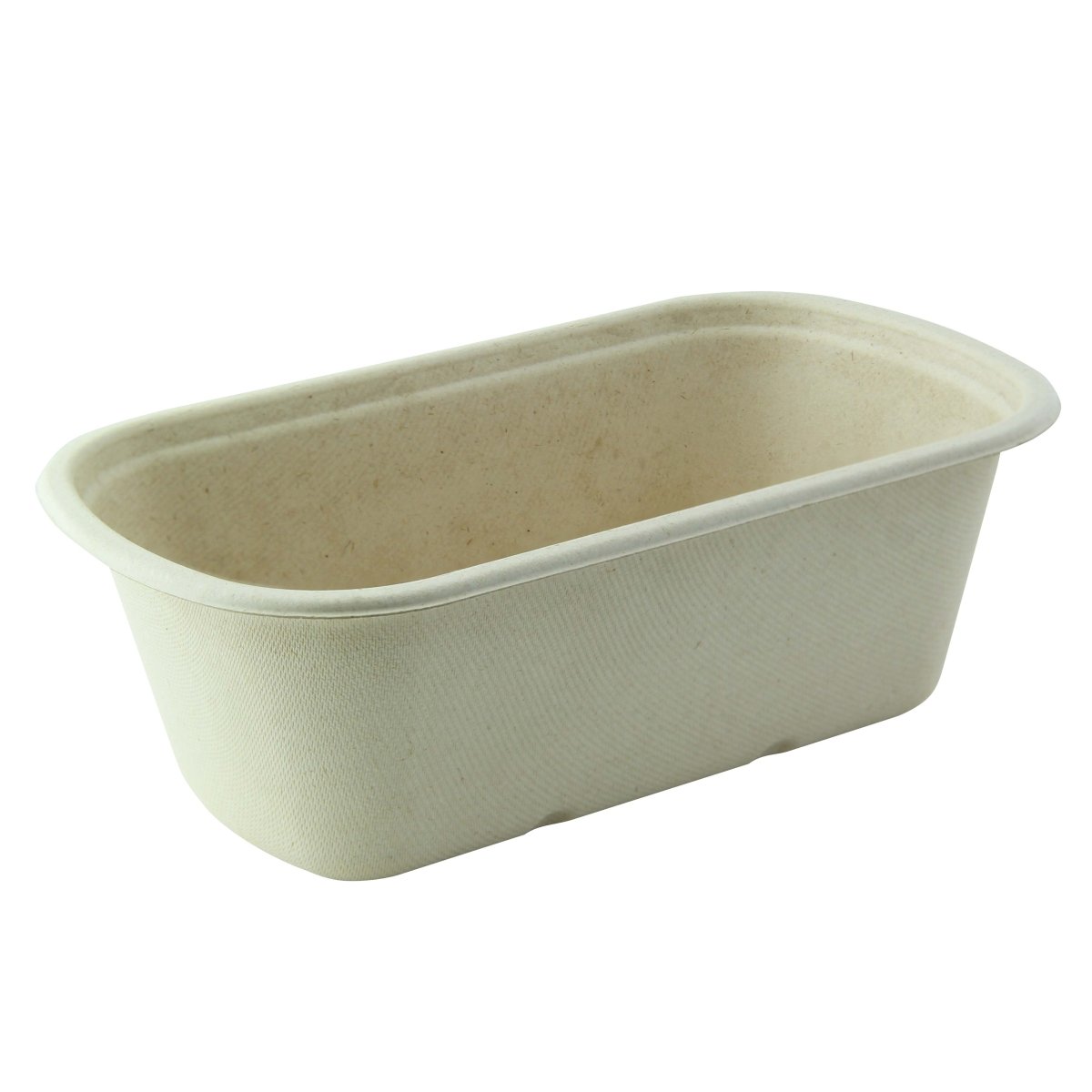 Packnwood Rectangular Brown Sugarcane Container 40oz L:9in W:5.3in H:2.9in - iFoodservice Online