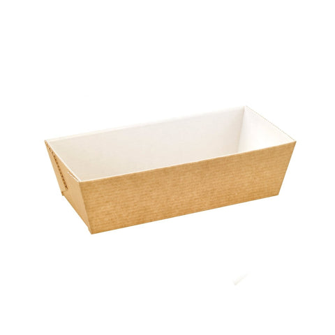 Packnwood Rectangular Microflute Baking Mold 32oz L:7.1in W:3.15in H:2.2in - iFoodservice Online
