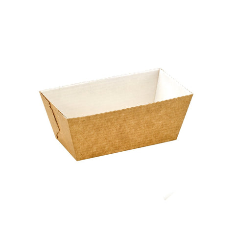 Packnwood Rectangular Microflute Baking Mold 6oz L:3.1in W:1.6in H:1.6in - iFoodservice Online