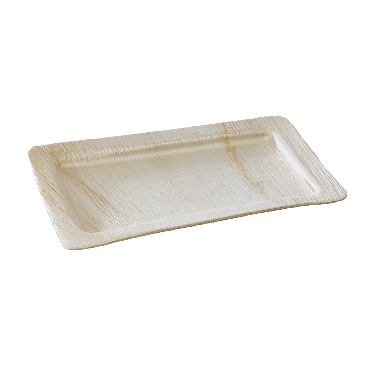 Packnwood Rectangular Palm Leaf Plate L:9.5in W:6.3in H:1in - iFoodservice Online