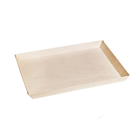 Packnwood Rectangular "Samurai" Wooden Serving Tray L:14.9in W:10.7in H:1.1in - iFoodservice Online