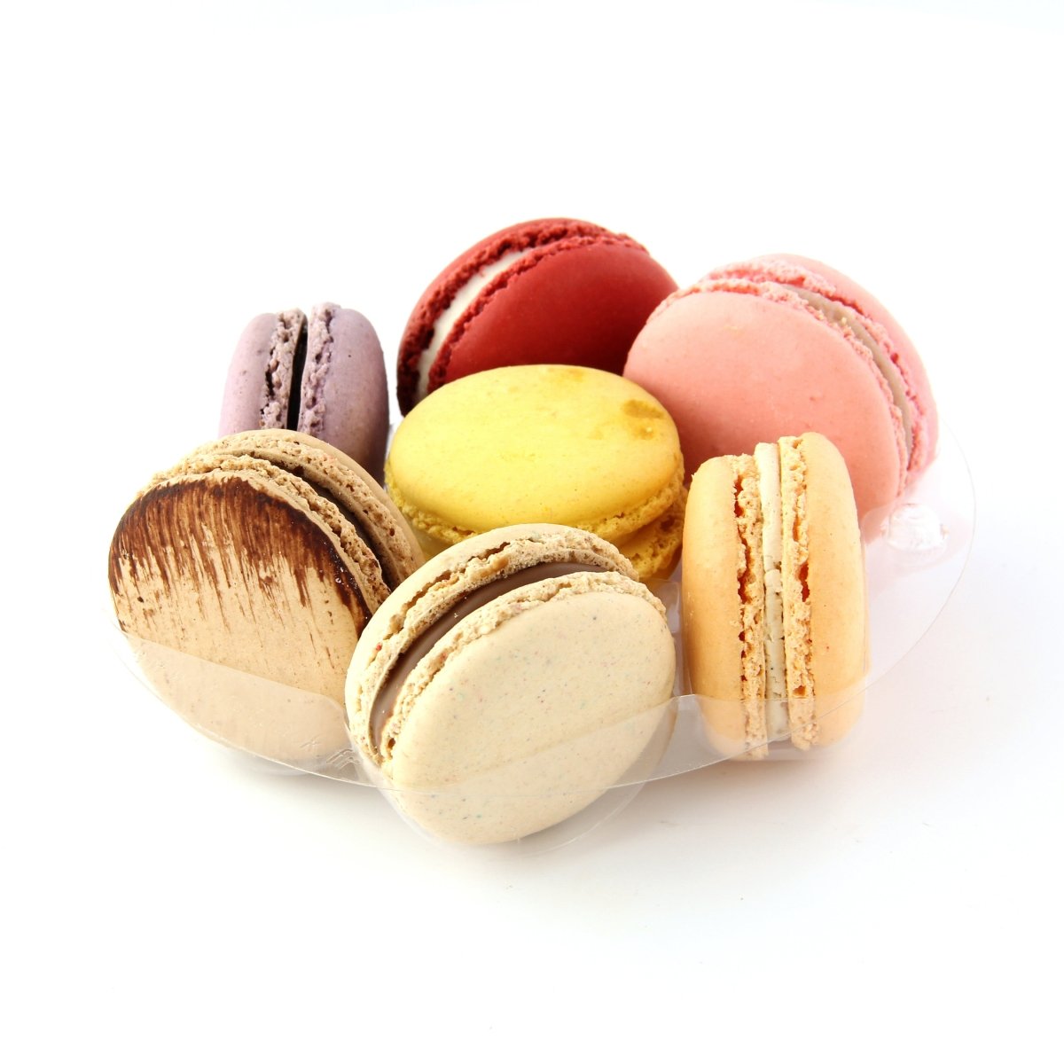 Packnwood Round Insert for 7 Macarons (1x4) with Clip Closure for 210SAMBOL155 & 210PC750B D:5.1in H:0.7in - iFoodservice Online